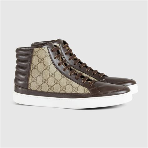 gucci supreme snesker|Gucci supreme high top sneakers.